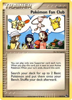 Carta de Club de Fans de Pokmon