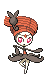 Sprite Animado Meloetta Blanco Negro